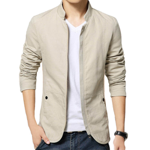 Chaqueta de Motociclista de Cuero Genuino para Hombre, Estilo Casual de Invierno, Corte Ajustado, Cuello en V, Cierre de Cremallera - Product Image 2