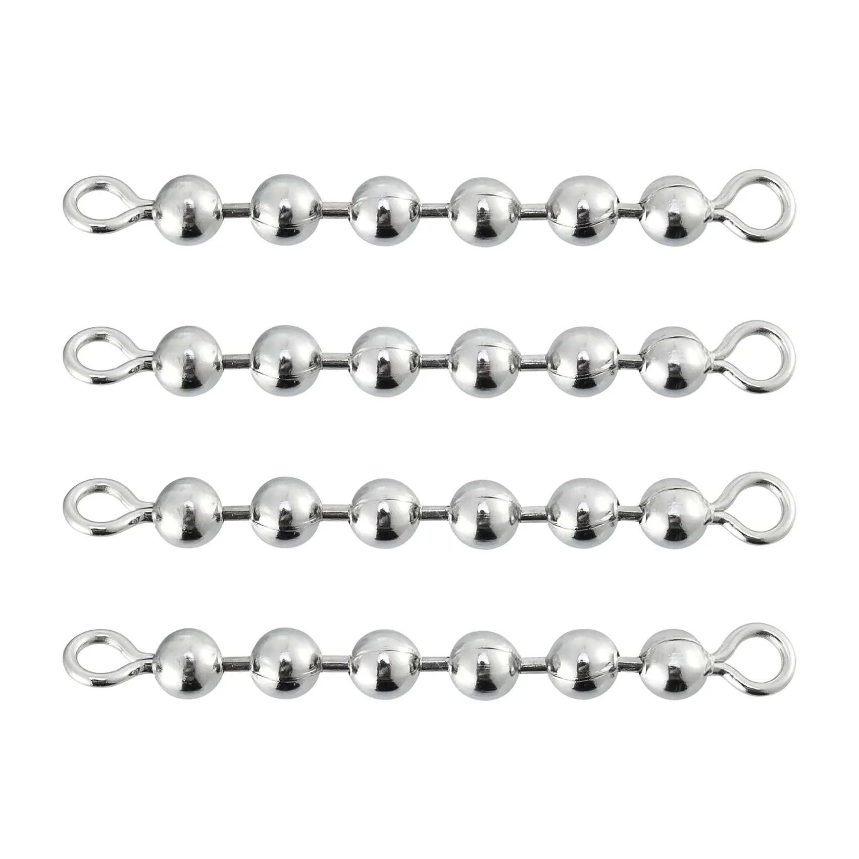 Stainless Steel Ball Fishing Connector Swivel fishing gear bead chain