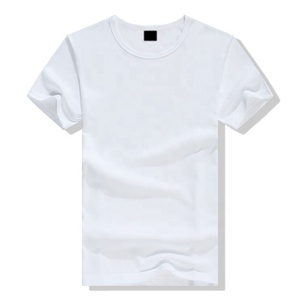 Vente chaude 50% coton 50% Polyester à manches courtes logo Oem conception personnalisée T-shirt en coton vierge uni pour hommes - Product Image 3