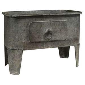 Poterie émaillée d'extérieur-jardinières d'extérieur en métal doré-ensemble de 3 pots de fleurs-jardinière de jardin - Product Image 6