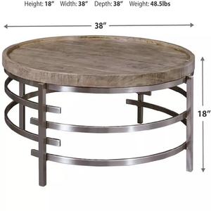 Classic <b>Table</b> <b>for</b> Living Room Bedroom Center <b>Table</b> Decora Silver Plated Modern Design Metal Furniture <b>Table</b> <b>Wood</b> <b>Top</b> <b>Round</b> Shape - Product Image 4