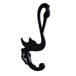 Nouveau design, crochet en fer noir thermolaqué en forme de cygne pour organisateur de chambre, organisateur de jardin, organisateur de placard - Product Image 1