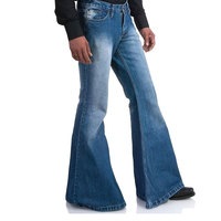 Jean slim homme tendance streetwear avec bas évasé et fermeture éclair – Nouveauté 2026