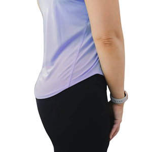 Débardeur sans manches pour femme, tricoté, respirant, vêtement de sport, coupe ample, col rond, gym, yoga, spandex/polyester, séchage rapide, écologique - Product Image 5