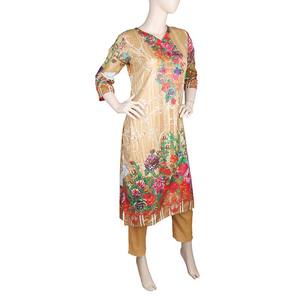 Traje de Dos Piezas Estampado para Mujer - Beige - Product Image 1