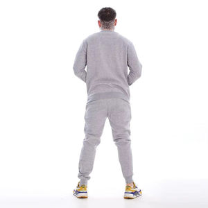 ชุดกีฬาฤดูหนาวสำหรับผู้ชายไซส์ใหญ่พิเศษผ้าฝ้ายโพลีเอสเตอร์ระบายอากาศได้ดีน้ำหนักเบาดีไซน์แบบ2-in-1ของใหม่ขายส่ง - Product Image 6