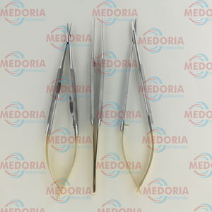 Juego de 3 Piezas de Micro Tijeras Castroviejo de Calidad Premium, Porta Agujas Curvo, Fórceps TC, Kit Dental y Oftalmológico - Product Image 3