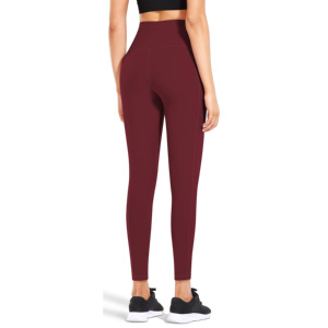 Leggings de sport taille haute respirants en polyester pour femme, contrôle du ventre, séchage rapide, 160g, vente en gros - Product Image 6