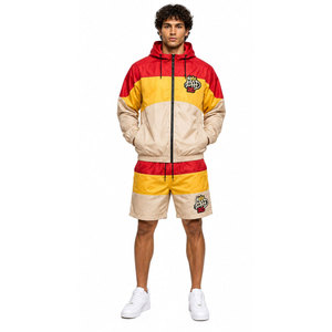 Casual <b>Athletic</b> Breathable Windbreaker Shorts Set for Men's Winter Outdoor Streetwear Active Training - Product Image 3