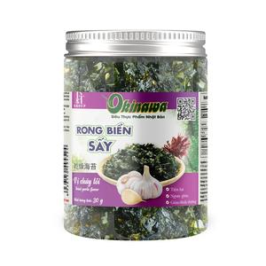 Haute qualité 100% naturel nutritionnel Okinawa mer raisins Snack 30g pot délicieux croustillant frit ail aromatisé algues Dense - Product Image 1