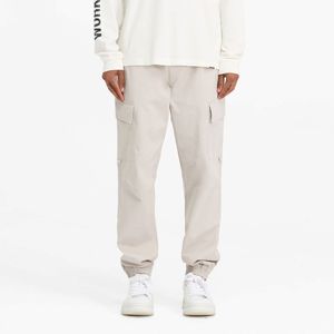 Pantalon cargo élégant à revers, noir, pierre, ivoire, coupe décontractée pour homme avec design durable pour un usage quotidien - Product Image 5