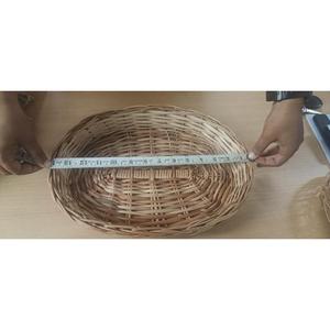 Panier de canne en bambou rectangulaire léger respectueux de l'environnement canne en bambou osier prix de gros plateau de canne en bambou artisanat - Product Image 5