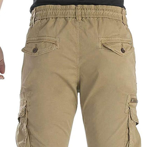 Pantalones cargo ecológicos transpirables de poliéster/algodón de alta calidad para hombre, hechos a medida, peso medio, Color sólido, estilo informal personalizado - Product Image 3