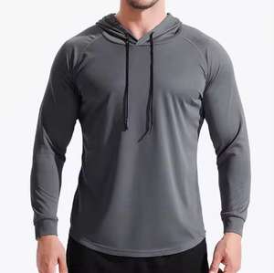 Sweat-shirt à capuche en coton mélangé grande taille pour hommes, polaire à capuche surdimensionnée avec logo brodé, sweats à capuche de base personnalisables - Product Image 3