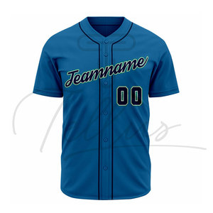 Maillots de baseball à la mode, design unique, sublimation, logo d'équipe, nom, numéro, coupe courte, séchage rapide, respirant, pour hommes - Product Image 5