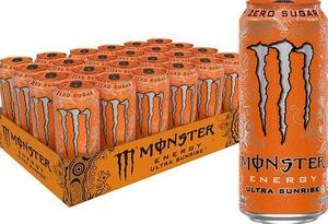 Boisson énergétique Monster Ultra Sunrise US 12/16OZ à faible teneur en glucides et sans sucre, emballage en vrac - Product Image 5