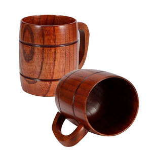 2024 Latest Design Handmade <b>Wooden</b> Rustic Beer Mug Real Oak Eco-friendly Wood <b>Cup</b> Wood Viking Beer Mugs Available at Best Prices - Product Image 4