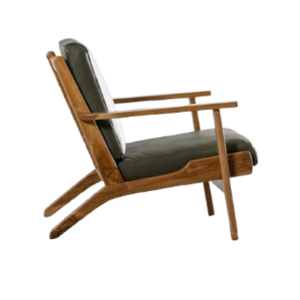 Silla Mecedora Moderna con Estructura de Madera Resistente y Acabado Liso, Diseño Ecológico para Dormitorio, Sala de Estar, Hoteles y Villas - Product Image 6