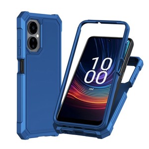 Funda Protectora de TPU Gruesa Pintada con Marco de PC para Boost Mobile Celero 5G 2024 (Celero 3), Color Azul - Product Image 1