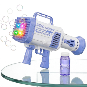 Pistola Gigante per Bolle di Sapone in Plastica con 64 Fori per Bambini e Adulti, Ideale per Feste, Compleanni e Attività all'Aperto - Product Image 3