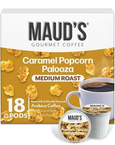 Cápsulas de Café con Sabor a Palomitas de Maíz Caramelizadas de Maud's, 18 Unidades, Café Tostado Medio en Cápsulas Individuales – Granos 100% Arábica - Product Image 2