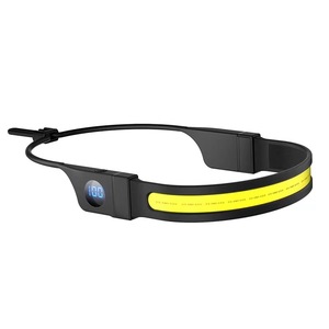 Hiển thị kỹ thuật số Silicone dây đeo mỏng Loại-C Charing Đèn pha ngoài trời Đi Bộ Đường Dài Ánh sáng trọng lượng đèn Pha COB cắm trại đèn pha - Product Image 1