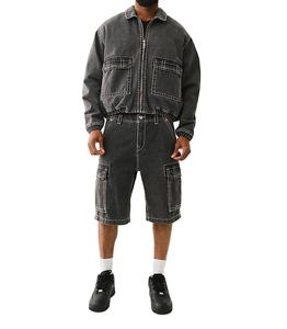 แจ็กเก็ตผ้าเดนิมสำหรับผู้ชายเสื้อโค้ทลำลองแนวสตรีทเสื้อแจ็คเก็ตยีนส์ผ้าเดนิมสำหรับ2026โลโก้ตามสั่ง - Product Image 5