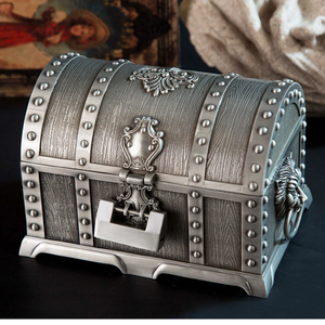 Eleve su colección con elegantes joyeros de metal chapado en plata Opción al por mayor disponible - Product Image 3