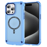 Coques de téléphone portable en gros semi-transparentes Oppo antichoc TPU+Acrylique Force magnétique 2400 Gauss Boutons métalliques 11 12