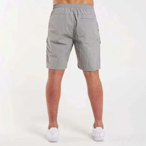 Shorts en polyester et coton pour hommes, shorts de sport avec poche, joggers décontractés, taille à cordon de serrage, style streetwear, short d'été pour homme - Product Image 2