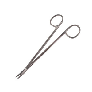 Tijeras quirúrgicas curvadas de acero inoxidable manuales para tejido de goma, Instrumentos dentales - Product Image 2