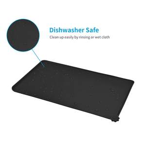 5 taille silicone étanche chien chat tapis d'alimentation pour animaux de compagnie anti-dérapant tapis de bol pour animaux de compagnie en gros personnalisé votre logo de marque tapis d'alimentation pour animaux de compagnie - Product Image 5