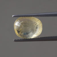 Harga Terbaik Safir Kuning Alami 6mm Light Pukhraj Oval Cushion Princess Marquise Radiant 5.05 Karat Berlapis Lilin/Minyak Bersertifikat GTL