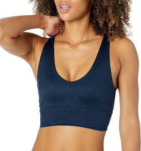 Soutien-gorge de yoga dos nageur à maintien élevé pour femme, en dentelle, matière Spandex/Polyester, logo personnalisé sur le devant, design uni, respirant et sans coutures - Product Image 5