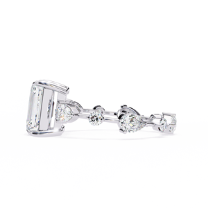 Anillo de Compromiso de Diamante de Laboratorio de Lujo de 2.5 Quilates, Corte Ovalado, Certificado IGI, Oro de 14K/18K, Joyería Nupcial para Mujer - Product Image 5