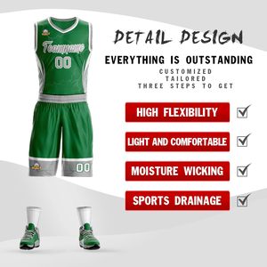 Nouvel ensemble d'uniformes de basketball personnalisés, tenue de sport pour hommes, uniforme de basketball respirant par sublimation - Product Image 3