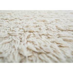 Tapis en laine noué à la main Zuri Ivory, couleur unie, abstrait, pour salon, couloir, entrée, design puzzle rectangulaire pour adolescents - Product Image 3