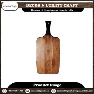 Planche à découper en bois d'olivier et de mangue écologique, fabriquée à la main, plateau, gravure à la main naturelle, bloc de découpe de cuisine pour la cuisine - Product Image 4