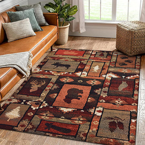 Tapis en peluche personnalisé avec photo, surdimensionné, à poils touffus, avec support à matrice de points pour la décoration de hall d'hôtel - Product Image 6