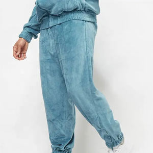 Survêtement en velours pour hommes OEM, logo personnalisé, vêtements de sport unis, coupe ajustée pour l'hiver, hauts tendance, chaud, doux et velouté, respectueux de l'environnement - Product Image 6