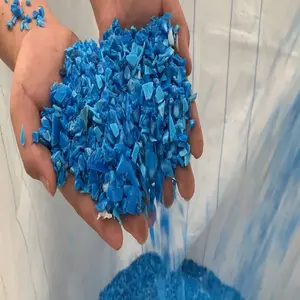 Bester Preis klarer Kunststoffs chrott HDPE Drum Regrind Kunststoffs chrott/HDPE blau Mahlgut natürliche Industrie abfälle