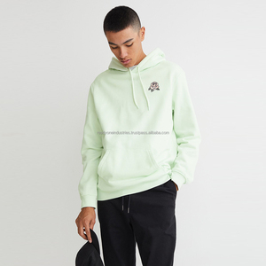Sudadera con capucha de gran tamaño de invierno de algodón con logotipo personalizado para hombre, diseño bordado con impresión Digital, sudadera cálida cómoda - Product Image 5