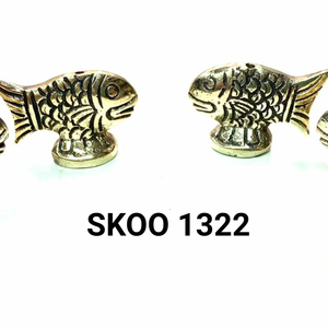 SK NOOR AND SONS ที่ใส่ธูปรูปปลาสไตล์โบโฮ,ที่ใส่ธูปทำจากโลหะตกแต่งไม่ซ้ำใครแบบใหม่สไตล์อินเดีย - Product Image 2