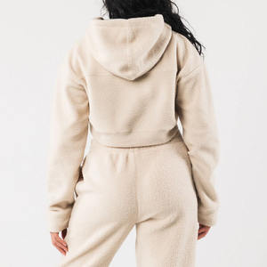 Conjunto de Jogger personalizado de manga larga con capucha para mujer mono de una pieza - Product Image 6