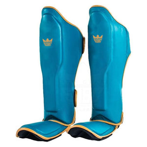 Protège-tibias en cuir de haute qualité pour la boxe et le MMA, légers, respirants, réglables, logo personnalisé, respectueux de l'environnement, protection des pieds - Product Image 4