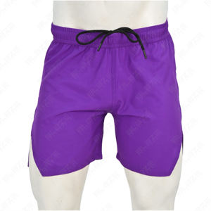 Men's Premium Exercise Training Workout <b>Shorts</b> Breathable Mesh Hole Loop <b>Towel</b> Inner Pocket Pattern Decoration High Street Style - Product Image 3