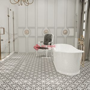 Baldosa de Cemento 200x200 con Patrón Geométrico Marroquí, Creando un Toque Artístico Audaz para Hogares Modernos. - Product Image 2