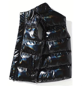 OEM Veste matelassée personnalisée de haute qualité pour hommes Manteau d'hiver en duvet avec décoration à motif de col à capuche Fabricant professionnel - Product Image 6