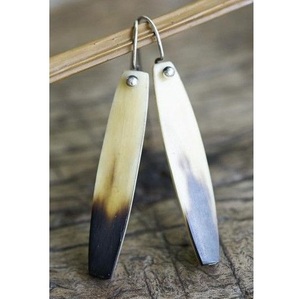 Modern Boho Jewelry for Women Handmade Natural Cattle Horn Dangle <b>Earrings</b> Teardrop Drop <b>Earrings</b> <b>Christmas</b> Special - Product Image 3