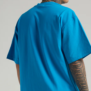 T-shirts décontractés pour hommes en coton 100% premium, coupe ample, col rond, manches courtes, style hip-hop, doux et respirants, 230g, 2025 - Product Image 1